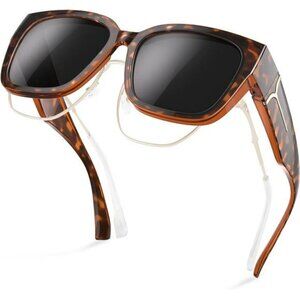 Oversized Polarized Sunglasses Over Glasses Women UV Protection Driving